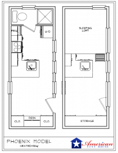 Phoenix American Tiny House Floorplans