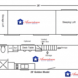 28' Golden Model floor plan